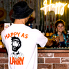Your Mates Happy As Larry T-Shirt - White